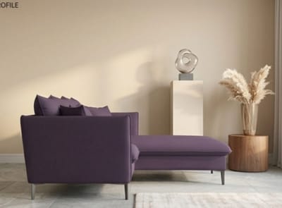 Hoekbank met Slaapfunctie 258x167 cm - 258x167 cm - Goud - Medahomestore