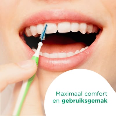 GUM Trav-Ler Ragers Groen 1.1mm - 3 x 6 stuks - Voordeelverpakking