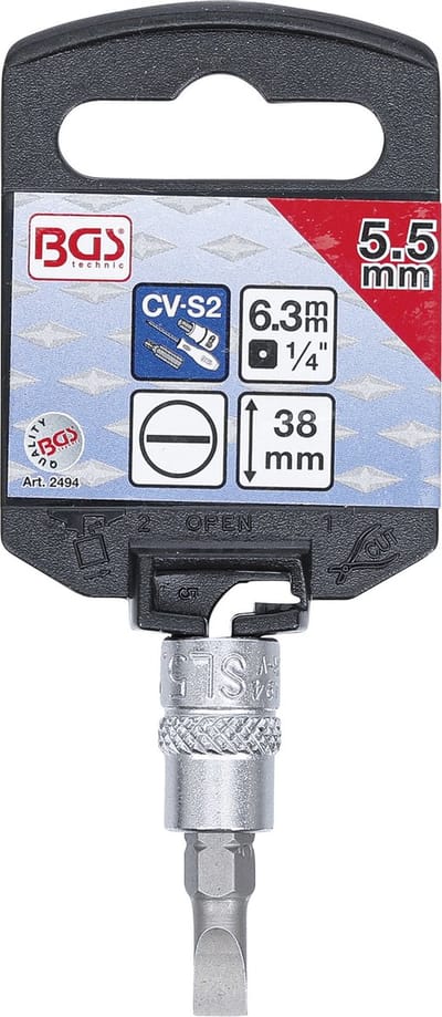 BGS Dopsleutelbit 1/4 sleuf 5,5 mm