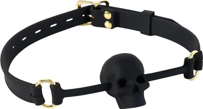 Smart Moves - Gothic Skull Gag - Zwart