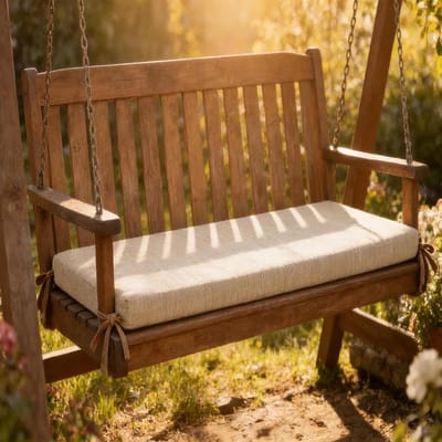 Bankkussen Binnen - Zitkussen Tuinbank - Comfortabel Zitten - Antislip Onderkant - 120x160cm - Beige