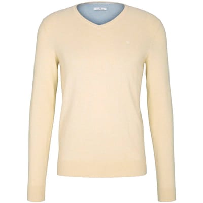 Tom Tailor - V-hals trui - Heren - L - Mais - Katoen - 1012820