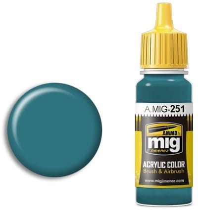 AMMO by Mig Jimenez Hobbyverf Acrylverf - MIG 0251 Russian Blue -7 - Acryl Verf flesje - 17 ml