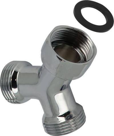 Bonfix Draadfitting Y-stuk 3/4 - buitendraad x swifel-moer x buitendraad - chroom