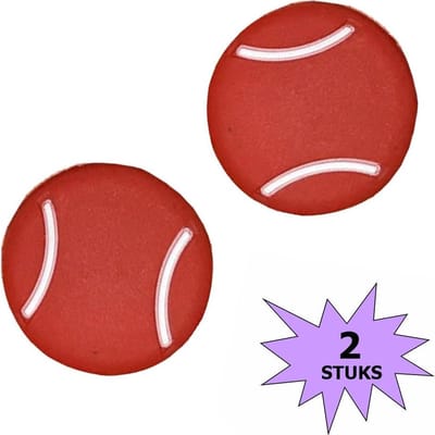 Fako Bijoux® - Tennisdemper - Tennis Demper - Tennisbal - Rood - 2 Stuks