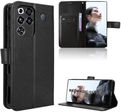 Dailygoods- Vezelhoes met flip - Portefeuillestijl - Standfunctie - 3 Kaartvakken - Zachte TPU - Maximale bescherming - Telefoonhoes
