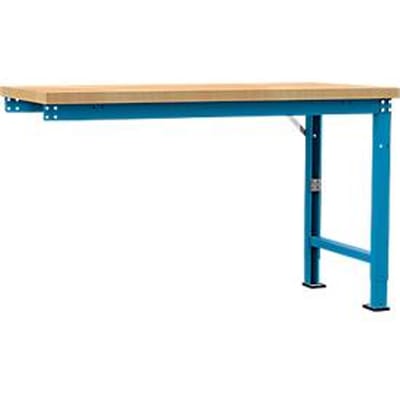 Manuflex aanbouw-werkbank Profi speciaal, tafelblad multiplex, 1500 x 700 mm, lichtblauw