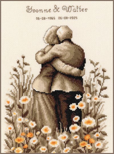 Vervaco - Telpakket kit - Jubileum - Eeuwige liefde - PN-0211807 - Borduren - Borduurpakket - Borduurpakket volwassenen