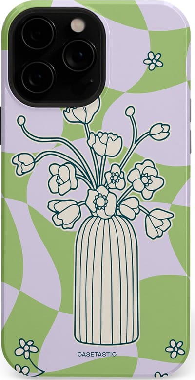Casetastic Hoesje Geschikt voor Apple iPhone 13 Pro Max Magsafe - Stijlvolle Beschermende Duo-layer Case - Bosje vol groen