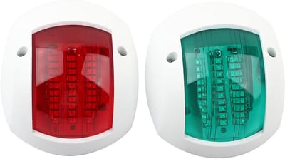 Allecto - LED Navigatielichten - Waterproof - Veilig Varen - Rood en Groen - Verlichting voor Botenn - 12V-24V - Geschikt voor Vaartuigen - Kleur R...