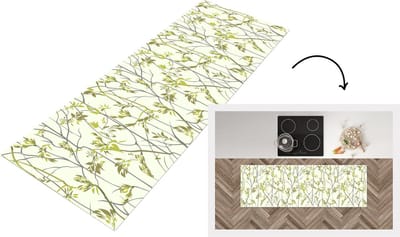 Keukenloper - Loper keuken - Patroon - Jungle - Planten - 150x50 cm - Keukenloper vinyl