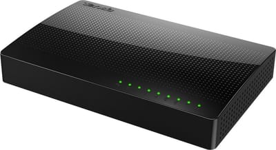 DrPhone ZSX5 Gigabit Switch – 8-Poorts RJ45 Ethernet Netwerk Switch – 1000Mbps Plug & Play – Zwart