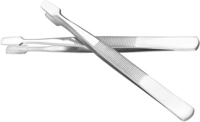 Pincet Set - Precisie Tangen - Hobby Werk - Roestvrij Staal - 114 mm - Zilver