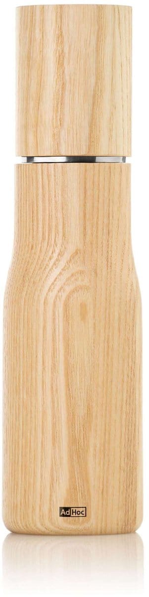 AdHoc Levo Peper- of Zoutmolen 21 cm – Handmatig – XL – CeraCutXL® Keramiek – Licht Essenhout