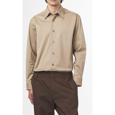 NN.07 Quinsy No Pkt 5219 Shirts Timber Wolf Size: S | Formal Shirts Outlet | Heren | Beige