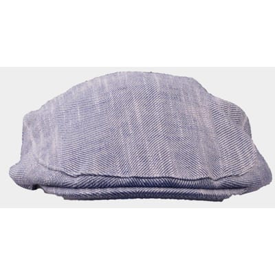 Flat cap van linnenmix model 'Jarvis'