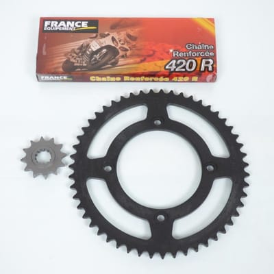 Kit chaîne France Equipement pour Moto Beta 50 RR enduro 2005 à 2015 12X51 / 241019.030 Neuf