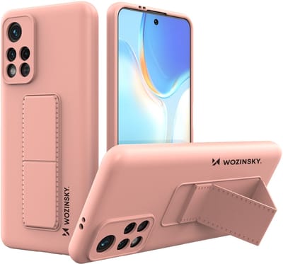 Wozinsky Serie - Siliconen Hoesje - Xiaomi Poco M4 Pro 5G - Roze - Met Kickstand