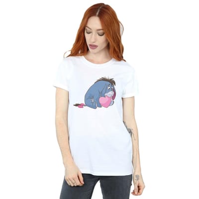 Disney Dames/Dames Winnie The Pooh Eeyore Mond Katoenen Vriendje T-shirt (Wit)