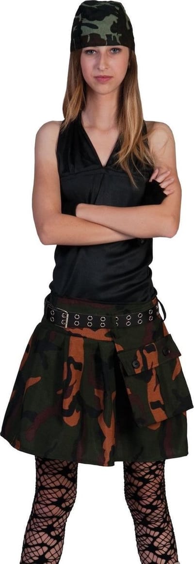 Leger & Oorlog Kostuum | Commando Crazy | Vrouw | Maat 36-38 | Carnaval kostuum | Verkleedkleding