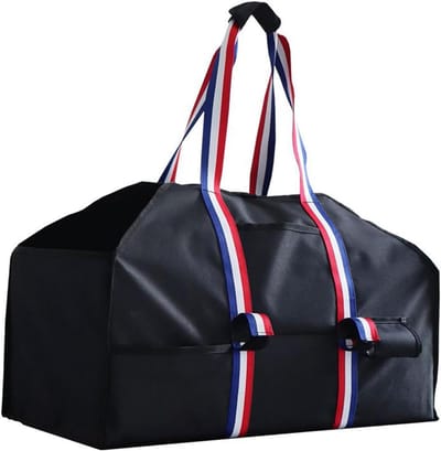 Houtdrager Tas - Brandhout Drager - Hout Transport - Waterdicht Oxford Materiaal - 60 x 30.5 cm - Zwart