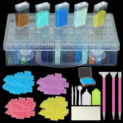 CLVP® Diamond Painting Accessoires - Opbergdoos - Sorteerdoos voor Volwassenen en Kinderen -Multikleur
