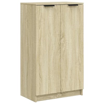 vidaXL - Schoenenkast - 59x35x100,5 - cm - bewerkt - hout - sonoma - eikenkleurig