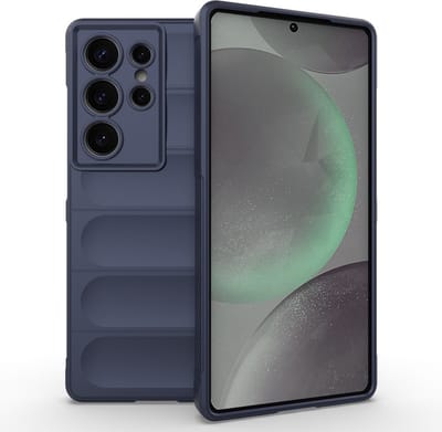 Coverup Hoesje - Geschikt voor Samsung Galaxy S25 Ultra Hoesje - Coverup Hands-On Rugged Back Cover - Donkerblauw