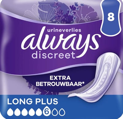 Always Discreet Incontinentieverbanden voor Urineverlies - Maat Long Plus - 40 Stuks