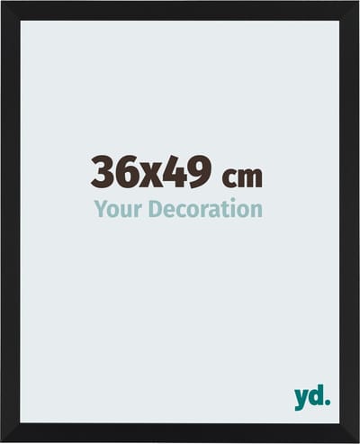 Your Decoration - Fotolijst 36x49 cm - MDF - Zwart Mat - Catania