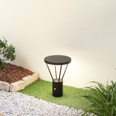 Lucande - Solar buitenverlichting - Gegoten aluminium - H: 44.5 cm - zandzwart