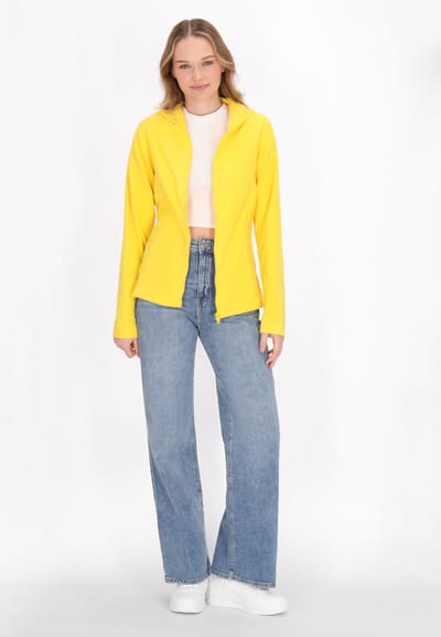 Mymo Fleece jas Dames geel