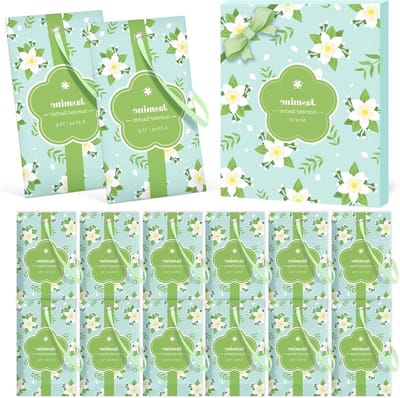 Dailygoods- Geurzakjes 14 stuks - Jasmijn geurzakjes - Geurbuiltjes kledingkast - Geurzakjes voor laden - Geurzakjes voor auto - Natuurlijke geurverwijdering - Geurzak