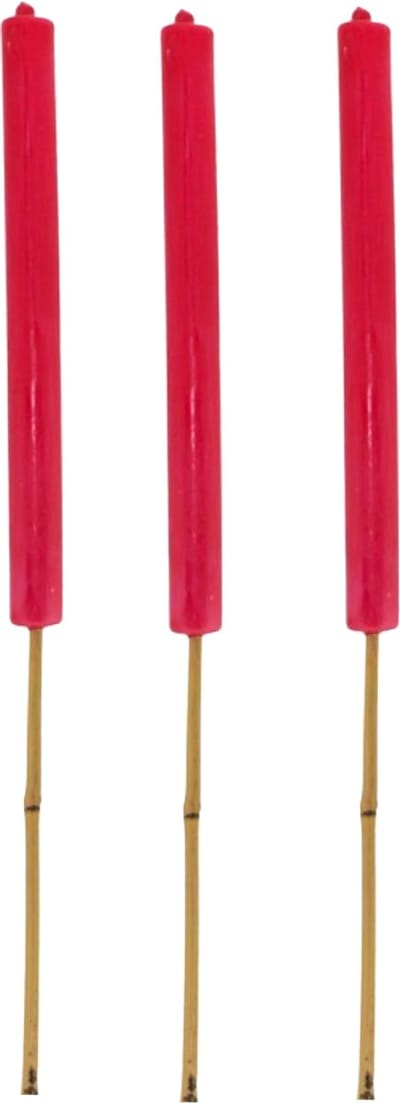 Home Society fuchsia roze tuinfakkels set van 3