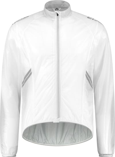 21Virages Fiets regenjack 15000MM waterdicht en ademend Unisex Bruto Transparant Wit  - L