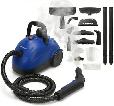Sommertal Stoomreiniger XXL SC1000 - Handapparaat Stoomreiniger met 1100 ml tank, 16-delige accessoire set, 4 bar, krachtige stoomreiniger voor vloeren, stoomreiniger voor alles, 1500 W - handstoomreiniger schoonmaak
