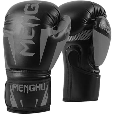 Bokshandschoenen Kickboksen Muay Thai Boksen Trainingstas Handschoenen Buitensporten Wanten Boksen zwart