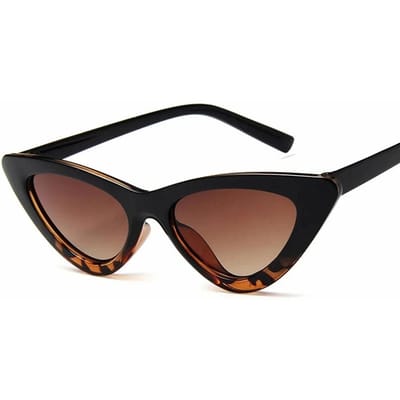 Lunettes de soleil vintage œil de chat pour femme Sexy Rétro Petites lunettes de soleil œil de chat Lunettes de soleil colorées de designer pour femme As Picture