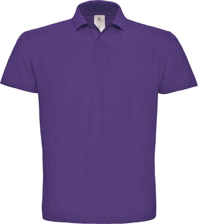 Unisex Polo korte mouwen ID.001 Paars merk B&C maat 3XL