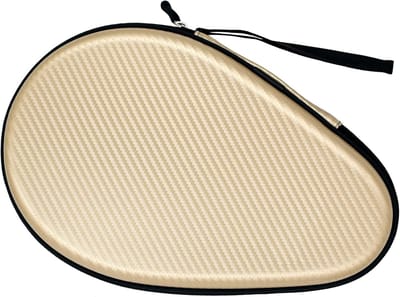 Oneay 1 stuk - Tafeltennis racket opbergtas, draagbare opbergtas, geschikt voor 2 rackets, beschermende tafeltennis rackethoes, geschikt voor tafeltennisliefhebbers, anti-val en duurzaam cadeau (goud，28*18*4cm)