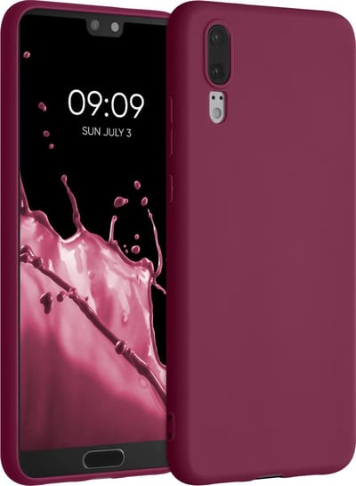 kwmobile telefoonhoesje geschikt voor Huawei P20 - Hoesje voor smartphone - Back cover in bordeaux-violet