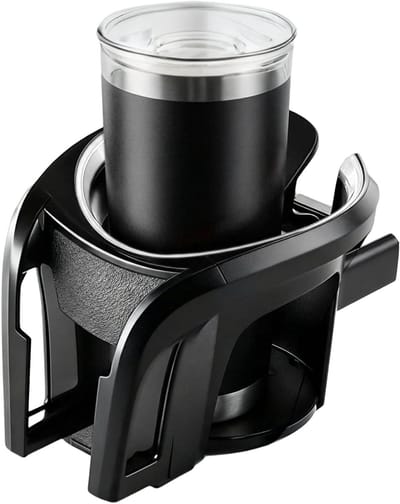 Telefoonhouder Auto - Bekerhouder Universeel - Veilig Rijden - Antislip Schokbestendig - 13.3 x 10.9 cm - Zilverkleurig