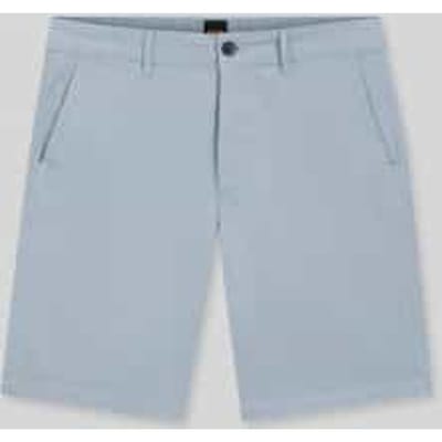 slim fit chino-short van katoenmix