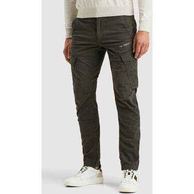 PME legend grijze heren broek   Tapered fit   Steek- en zijzakken   Knoop- en ritssluiting   Duurzaam   Regular waist Grijs 31/32