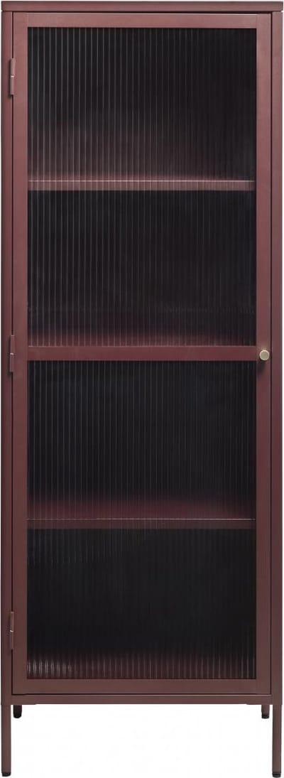 Nordic Home - Olan glazen wandkast - 160 cm - rood