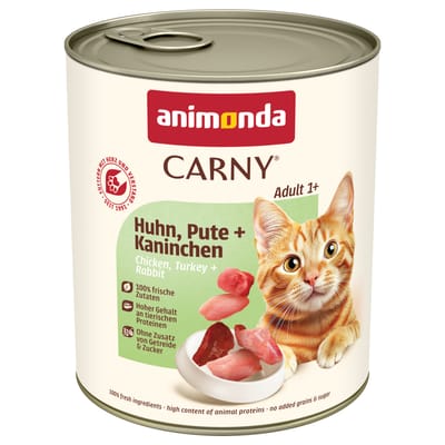 Animonda Kattenvoer Volwassen 6x800g - Kip, Kalkoen + Konijn
