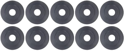 Dailygoods- Pijpsnijder Vervangingsbladen - 10 Stuks - Mangaan Staal - Binnendiameter 5 mm - Buitendiameter 18 mm - Ultradun 3,8 mm - Snijwielen