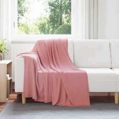 vidaXL - plaid - Roze - 170 - x - 130 - cm - 0.31 - kg - Fleece