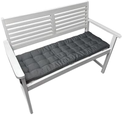 PromoHome Comfort Zitkussen voor Tuinmeubelen 140x40xcm - Waterafstotend en Duurzaam "Donkergrijs"
