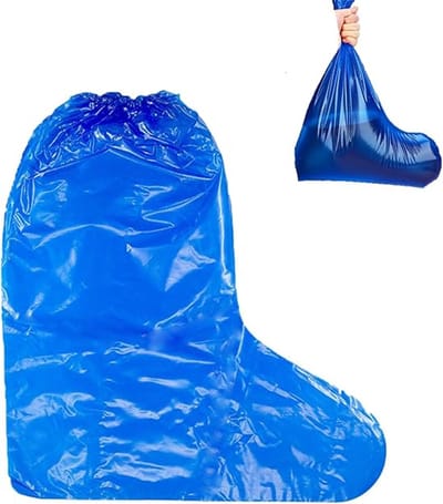 10 paar waterdichte overschoenen, waterdichte laarzenovertrekken, kunststof overschoenen, transparant kunststof, antislip, waterdicht en scheurvast.